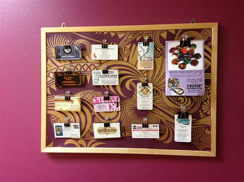 diy cardstock business card holder bulletin board